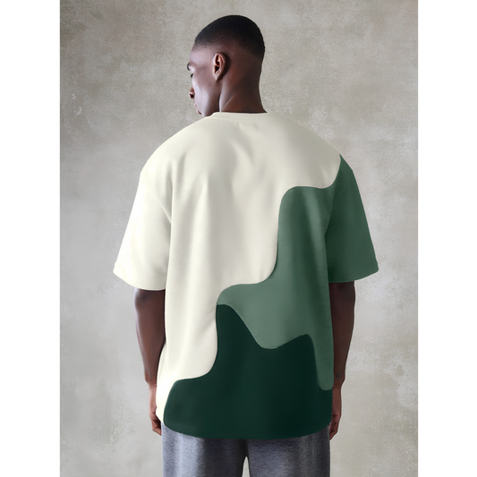 Earth Wave Colorblock Oversized Tee
